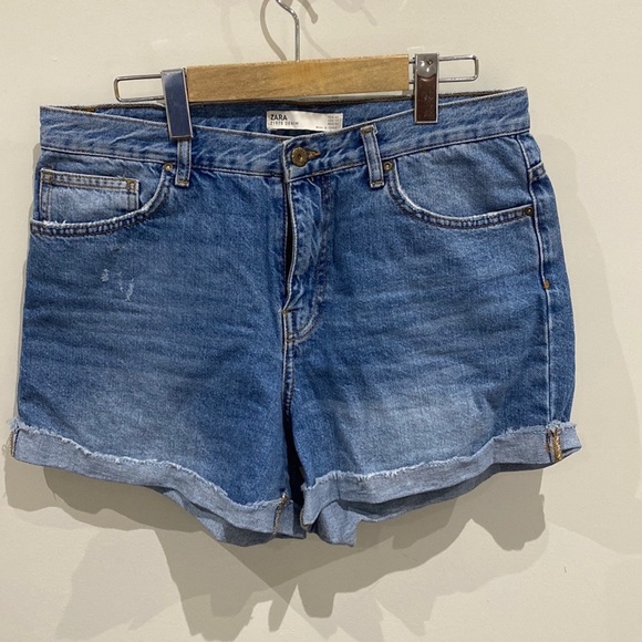 Zara high waste jean shorts size 10 - Picture 1 of 5